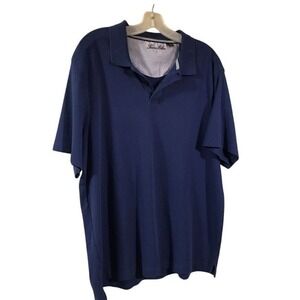 Tasso Elba Men's XL Golf‎ Polo Shirt Blue Short Sleeve Casual